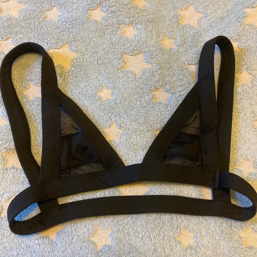 Black Minimale Animale Bandit Swim Top